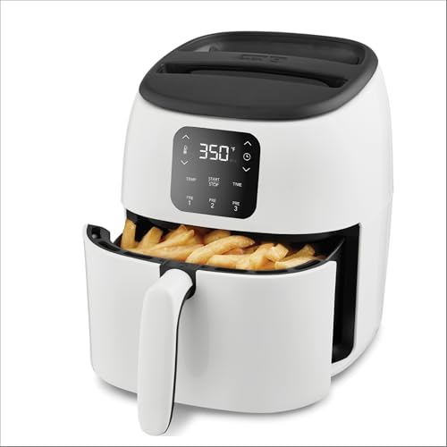 Freidora de aire digital Dash Tasti-Crisp, 2.6 cuartos, blanca