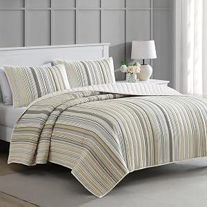 Martha Stewart - Juego de cama tamaño queen - 3 piezas, microfibra lavada suave