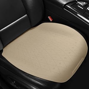 Tapha Funda universal para asiento de coche de piel de ante de lujo con reposacabezas, ultrafina