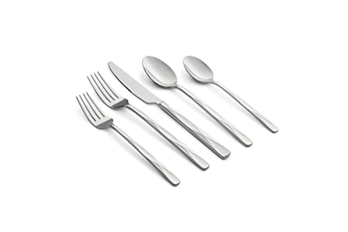 Cambridge Silversmiths Mirror Juego de cubiertos Ayden de 20 piezas, servicio para 4