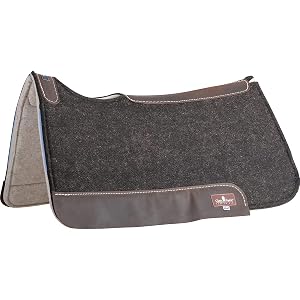 Classic Equine ESP - Almohadilla de fieltro para silla de montar, protección extra sensorial, color negro, 31 x 32 x