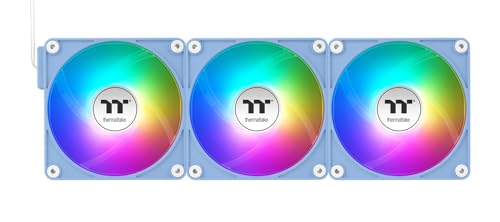Thermaltake CT120 EX ARGB inverso | Hortensia Azul | Paquete de 3 ventiladores