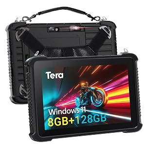 Tableta resistente Tera Pantalla táctil de 10,1 pulgadas Tableta Windows 11 8GB + 128GB Intel N5