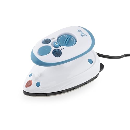 Plancha de vapor Dritz Mighty Travel: miniplancha para acolchar, manualidades y costura, compacta