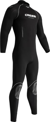Cressi Trajes De Neopreno Monopieza Hombre Balam 5 mm, Negro/Gris, 3XL