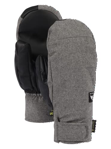 Burton Reverb GORE-TEX - Manoplas para hombre, color gris jaspeado, talla pequeña