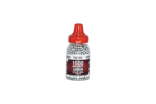 Swiss Arms 1500-Round 0.177 BB's de acero, 4,5 mm, plateado, (88015)