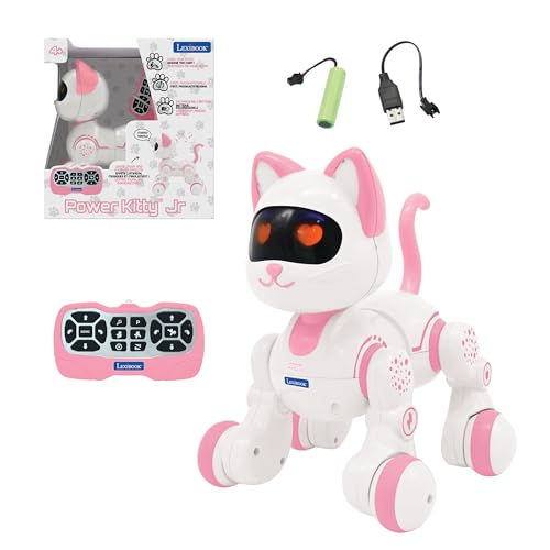 Lexibook, Power Kitty Jr., Entrenador de gatos con control remoto, Se retuerce como un gato real,