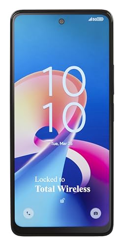 Total Wireless TCL 50 XE 5G Smartphone prepago bloqueado, 128 GB, azul - Incluye $5
