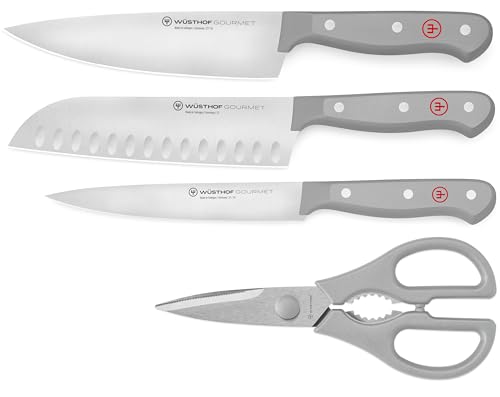 W"USTHOF Gourmet Grey Juego de artículos esenciales del chef de 4 piezas