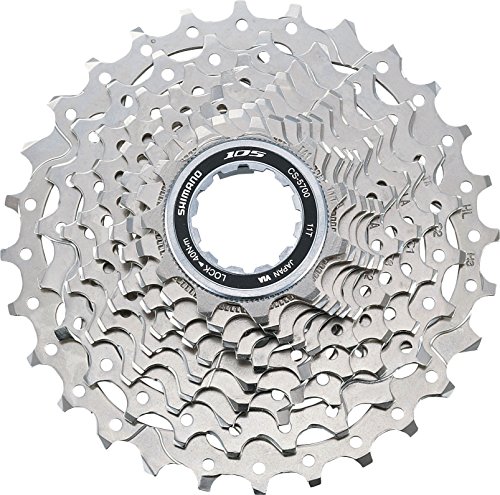 Shimano 105 5700 Cassette de 10 velocidades - Plata, 11-25 dientes