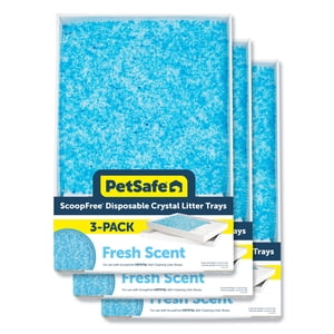 Bandeja sanitaria desechable PetSafe - ScoopFree(R) Fresh Crystal, paquete de 3
