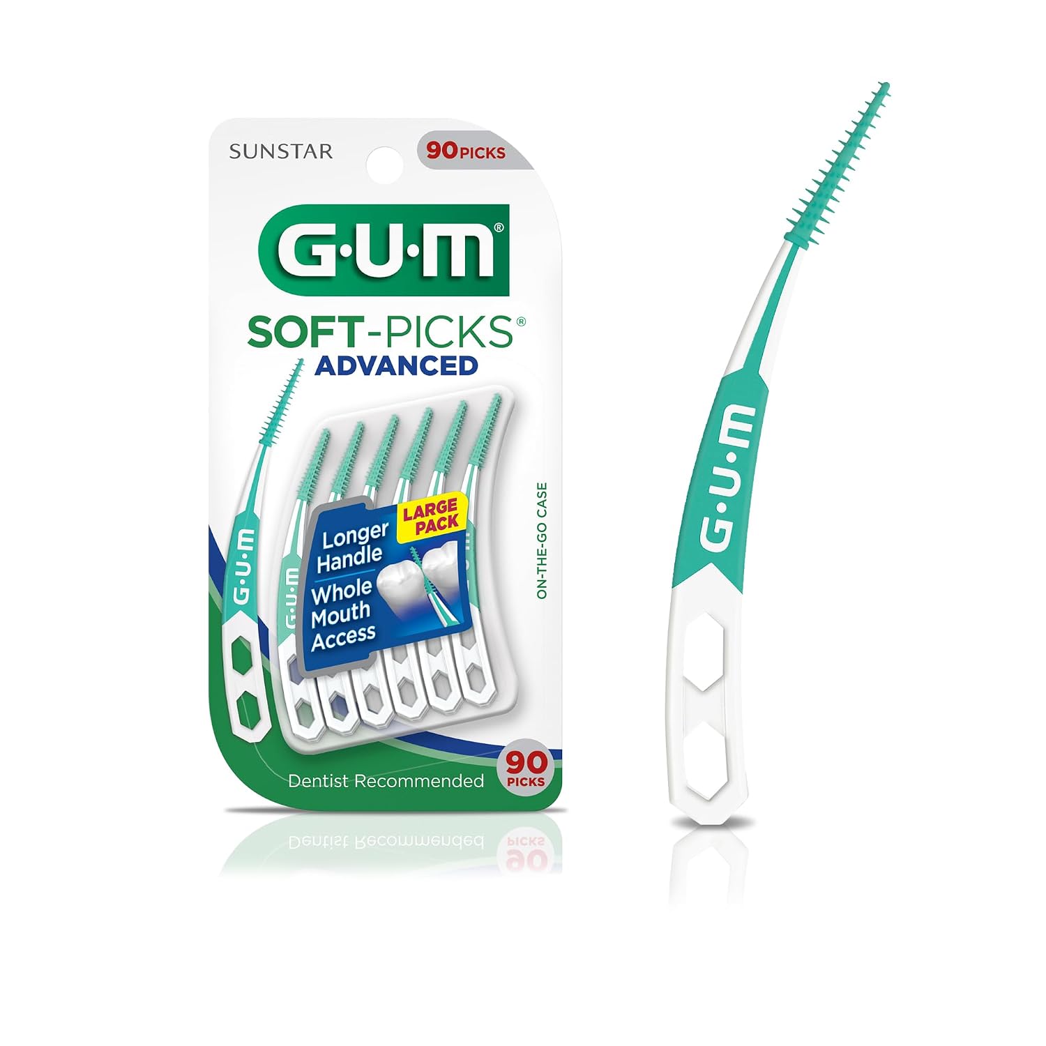 Púas interdentales avanzadas GUM Soft-Picks, 90 unidades