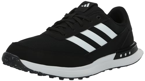 adidas S2G Spikeless 24, zapatos de golf para hombre, Core Black/Footwear White/Iron Metalli