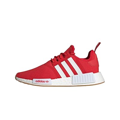 Zapatillas adidas NMD R1 con cordones en rojo vivo