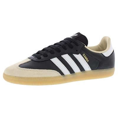 adidas Samba OG zapatos de estilo de vida para hombre (blanco apagado/negro núcleo/goma 3) talla 8