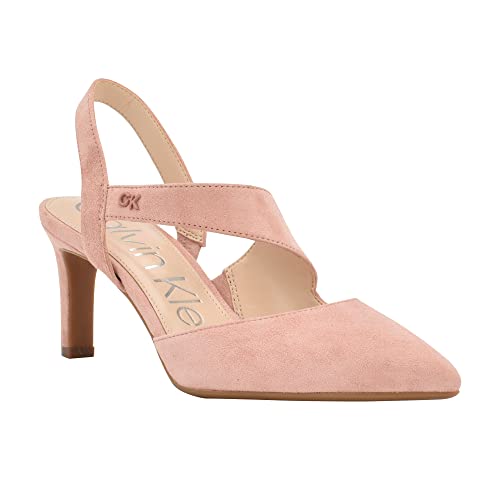 Calvin Klein Larin, Zapatos de tacón para Mujer, Natural Claro, 7.5