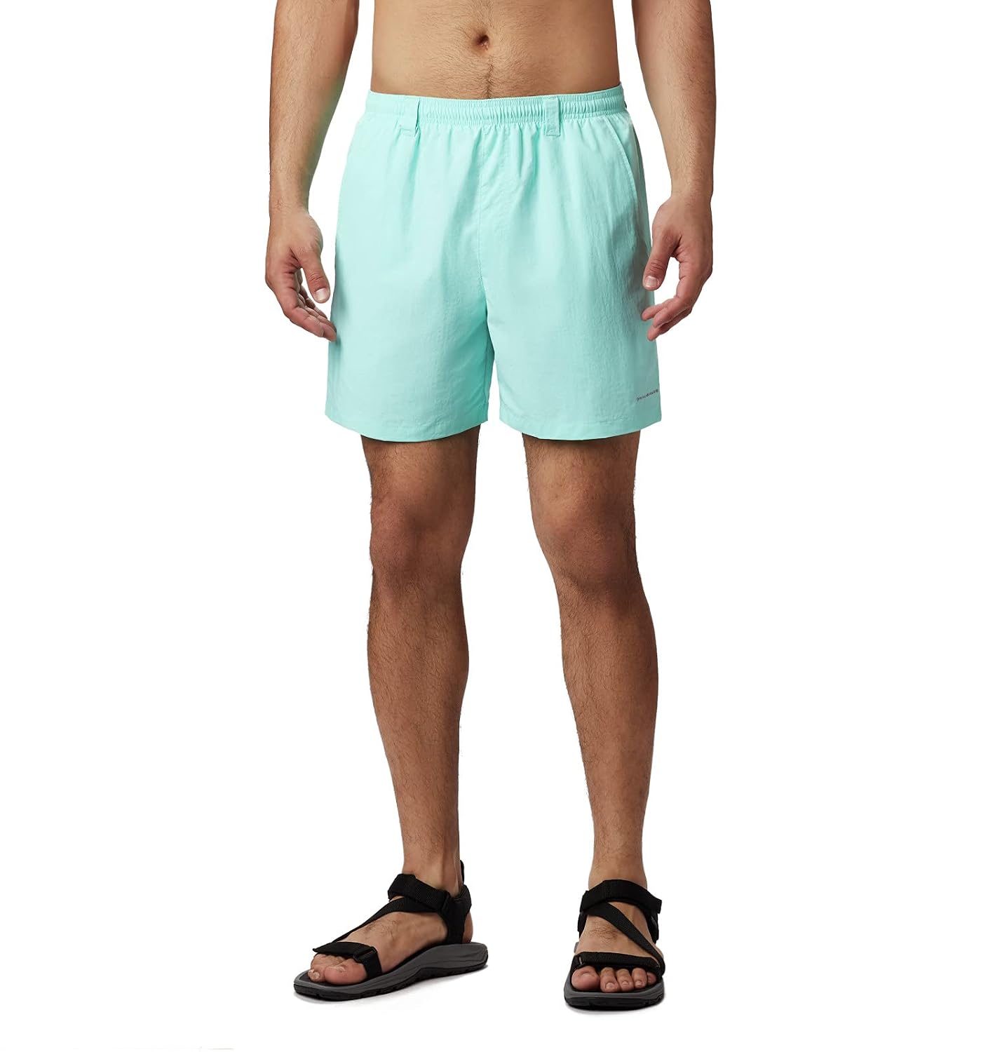 Columbia Backcast III - Pantalón corto de agua para hombre, corriente del Golfo, entrepierna pequeña/8"