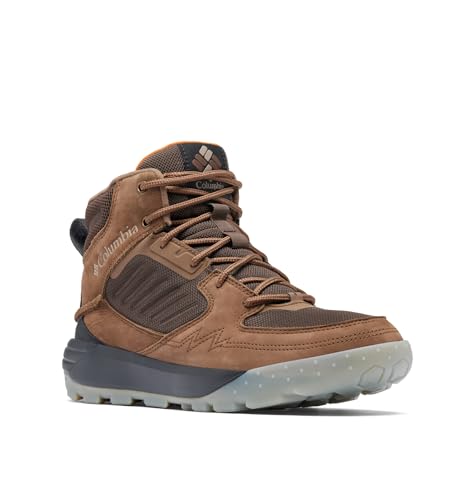 Columbia Portlander - Botas de senderismo impermeables para hombre, corteza/sol del desierto, 8,5
