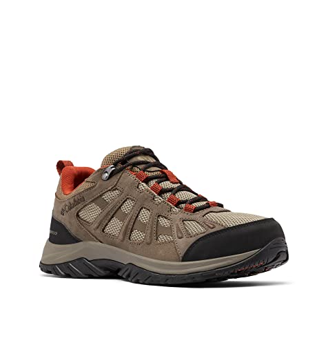 Columbia Redmond III Zapatos de senderismo impermeables para hombre, Pebble/Dark Sienna, 10.5