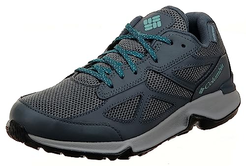 Columbia Vitesse Fasttrack - Zapato de senderismo impermeable para mujer, grafito/verde polvoriento