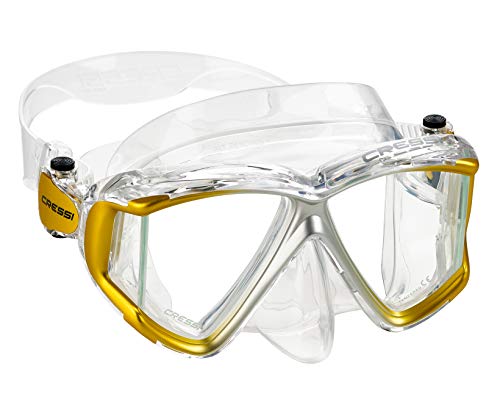 Cressi Diseño Italiano Liberty Quattro Vista Panorámica Lente De Vidrio Templado Premi