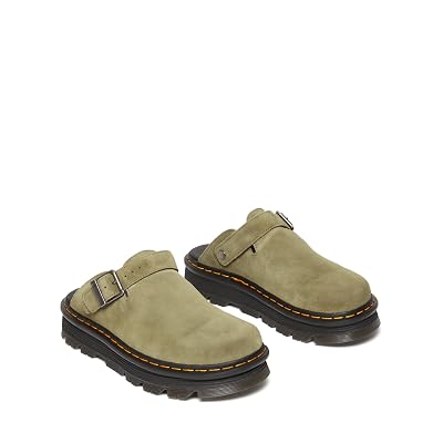Dr. Martens Zeb Zag Mule Muted Olive E.H Gamuza Reino Unido 42 (EE.UU. Hombre 13, Mujer 14) M