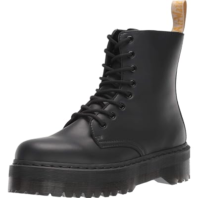 Dr. Martens Bota de moda Vegan Jadon Ii Mono para hombre, Black Felix Rub Off, 12 mujeres