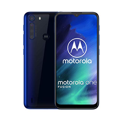 Motorola One Fusión | Desbloqueado | Sólo GSM | 4/64 GB | 48 megapíxeles | 2020 | Zafiro profundo