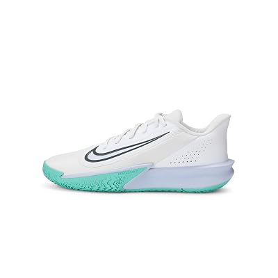 Zapatillas de baloncesto Nike Precision 7 para hombre, blanco/gris hierro-fantasma-turquesa dinámica