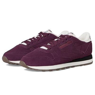 Reebok Zapatillas clásicas de piel unisex para adultos, color negro cereza/tiza/negro8/mujer 9.5
