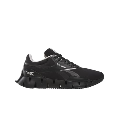 Reebok Zig Dynamica STR Zapatilla unisex, negro/negro lavado/gris niebla, 9.5 mujeres/