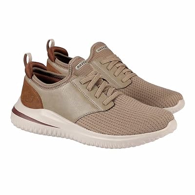 Skechers Memory Foam Ultra Premium Cushion, Zapatillas para Hombre, 13, Bronceado