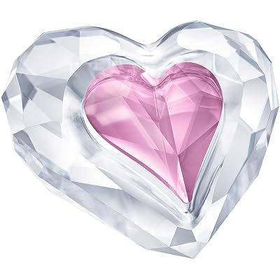 Corazón de Swarovski - Figura de Cristal Only for You - Rosa Claro - 2,8 x 5 x 4,7 cm