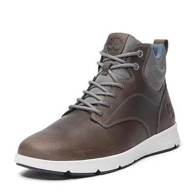 Timberland Parker Street Mid - Botas deportivas con cordones para hombre, color gris oscuro, 1