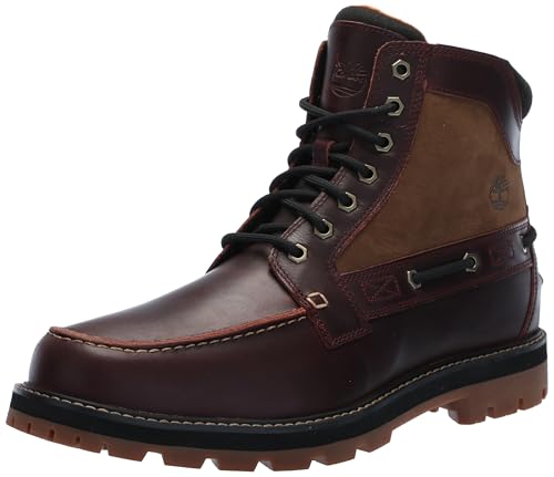 Timberland Men's Britton Road Mid Lace Up Boot, Burgundy Full Grain, 15 Medium