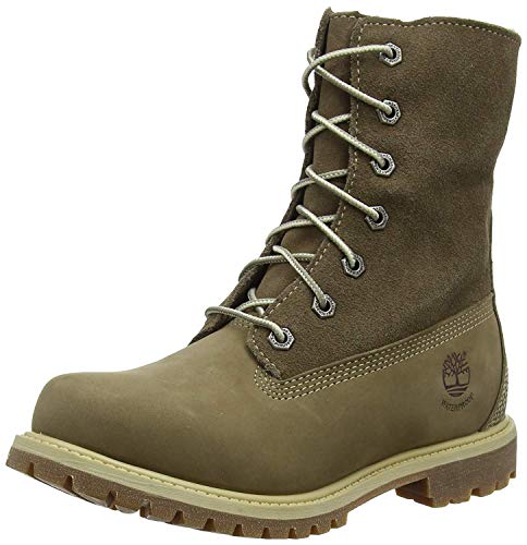 Timberland Botas WP plegables Teddy Fleece para mujer, Taupe, 9.5 M US