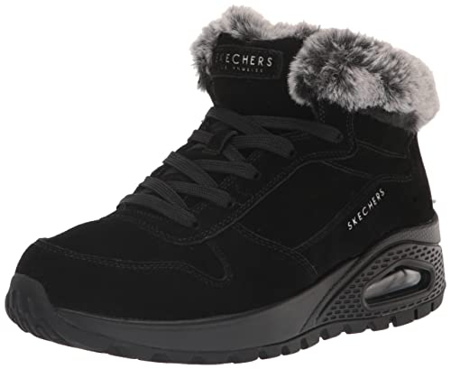 Skechers UNO Rugged-WINTRINESS, Botines para Mujer, Negro, 11