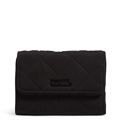 Vera Bradley Cartera compacta Riley Performance de sarga para mujer con protección RFID