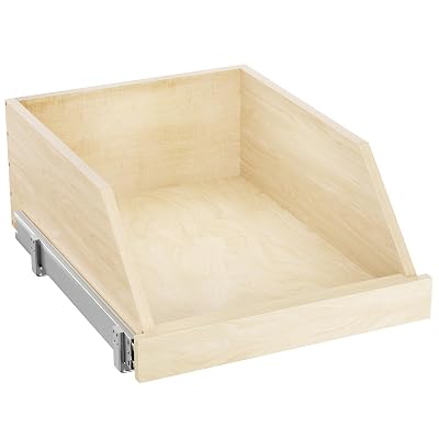 Organizador de gabinete extraíble con rieles deslizantes de extensión completa, 16 1/2 "Wx21" D