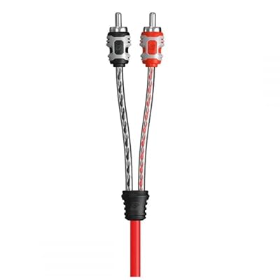 ¡CERWIN-VEGA! Cable RCA Vega de 17 pies y 2 canales para audio para automóvil - Par trenzado doble, Ul