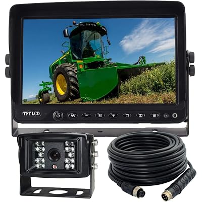 SISTEMA DE CÁMARA DE RESPALDO DE VISIÓN TRASERA DE 9" CON CABLE CON PROTECTOR DE TV VISIÓN NOCTURNA W