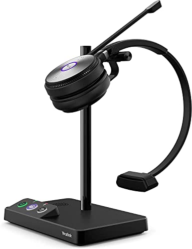 Yealink WH62 Wireless DECT Mono Headphone Teams Certified, Auriculares inalámbricos con