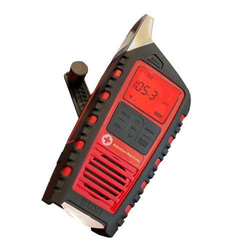 Eton Odyssey Adventure Radio meteorológica NOAA con manivela manual, radio de emergencia para todas las bandas,
