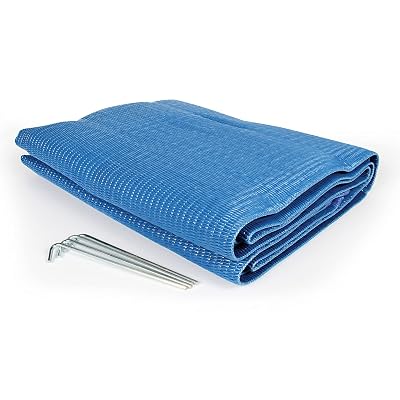 Camco Tapete reversible para patio al aire libre de 6' x 9' - Fácil de limpiar, perfecto para picnics,