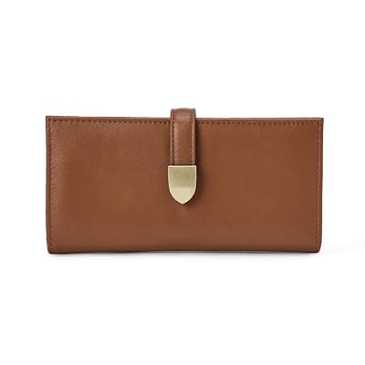 Amazon Essentials Cartera tipo clutch de piel para mujer con múltiples bolsillos para tarjetas y Z