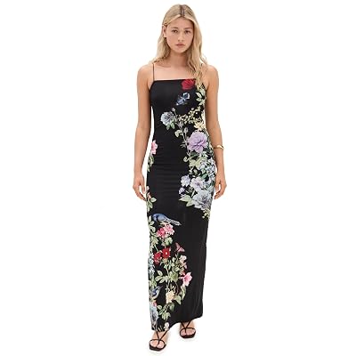 alice + olivia Vestido largo Fifi para mujer, Venus Floral, 0