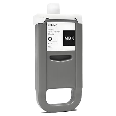 KSUMEI PFI-740MBK Cartucho de tinta negro mate PFI-740 Reemplazo para Canon imageP
