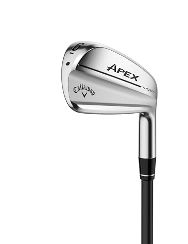 Callaway Golf Apex TI Fusion Chrome Hierro Individual (Mano Derecha, Grafito, Rígido)