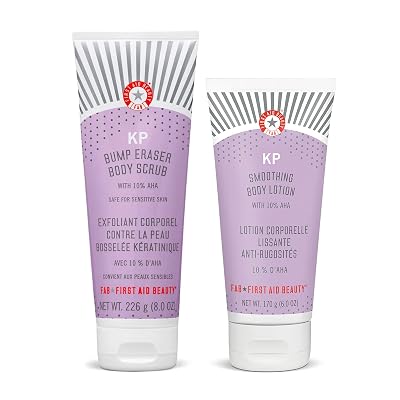 Belleza de primeros auxilios - Paquete KP: Keratosis Pilaris Bump Eraser Scrub & Smoothing Lo